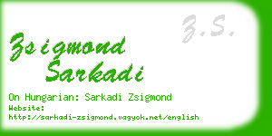 zsigmond sarkadi business card